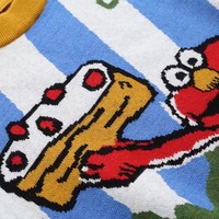 Artful Cartoon Cake Pattern Knitted Sweater - Thumbnail 4
