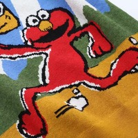 Artful Cartoon Cake Pattern Knitted Sweater - Thumbnail 3