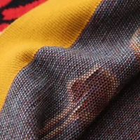 Artful Cartoon Cake Pattern Knitted Sweater - Thumbnail 6