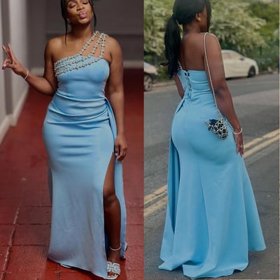 Dusty Blue Bridesmaid Dresses Mermaid