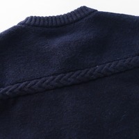 Cute Duck Navy Color Cardigan - Thumbnail 7