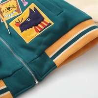 Kawaii Cartoon Embroidered Hoodie Jacket - Thumbnail 6