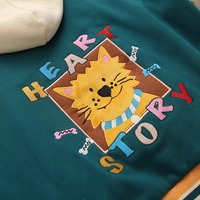 Kawaii Cartoon Embroidered Hoodie Jacket - Thumbnail 8