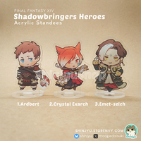 Shadowbringers Heroes Acrylic Charm & Standee - Thumbnail 1