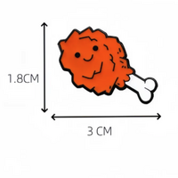 CUTE CHICKEN LEG PIN - Thumbnail 4