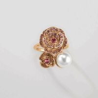 Rose Garden Pearly Ring - FINAL SALE - Thumbnail 3