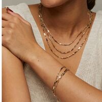 Minimalist Essentials Bracelet Set - Goldtone - FINAL SALE - Thumbnail 1