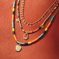 Saharan Sunset Layered Necklace - FINAL SALE - Thumbnail 3