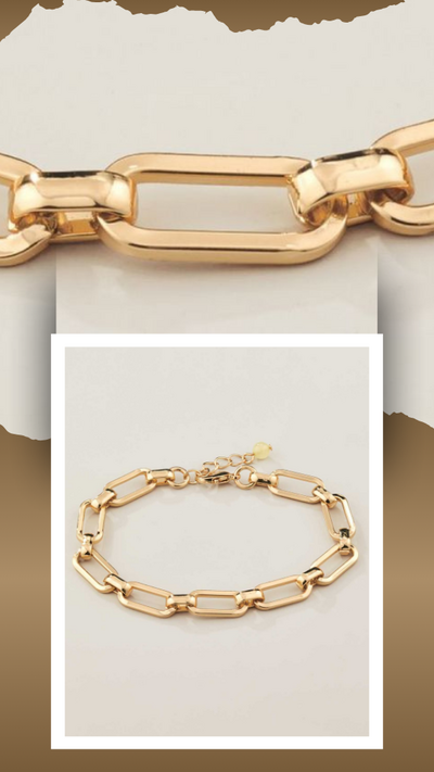 Sunlit Paperclip Bracelet - FINAL SALE