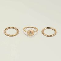 Delicate Garden Ring Set - FINAL SALE - Thumbnail 1