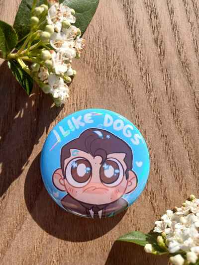 I like dogs Connor pin
