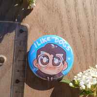 I like dogs Connor pin - Thumbnail 1