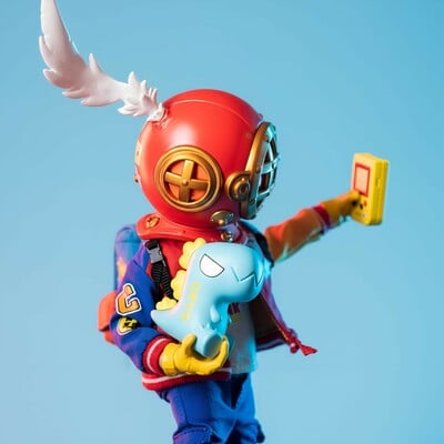  action figure  by sanktoys "retro boy" - Thumbnail 2