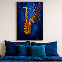 Colorful Saxophone Music Notes - Thumbnail 3