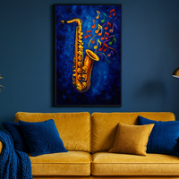 Colorful Saxophone Music Notes - Thumbnail 4