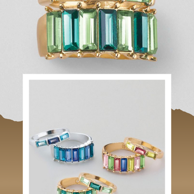 Hue whispers ring set - final sale