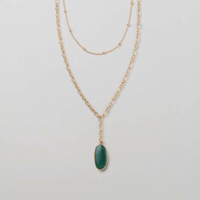 Gemstones whispers layered necklace - final sale