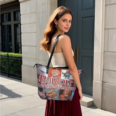 Misfit toys and friends christmas tote | vintage holiday special shoulder bag | nostalgic 