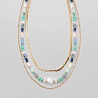 Coastal Elegance Layered Necklace - FINAL SALE - Thumbnail 1