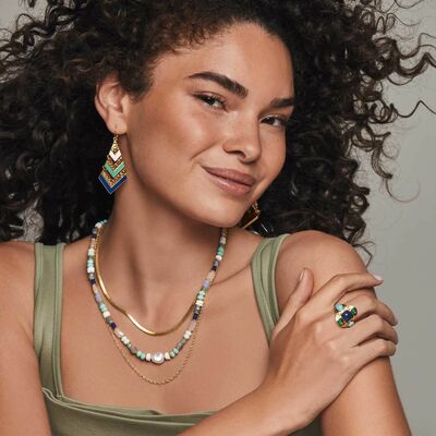 Coastal elegance layered necklace - final sale