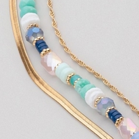 Coastal Elegance Layered Necklace - FINAL SALE - Thumbnail 3