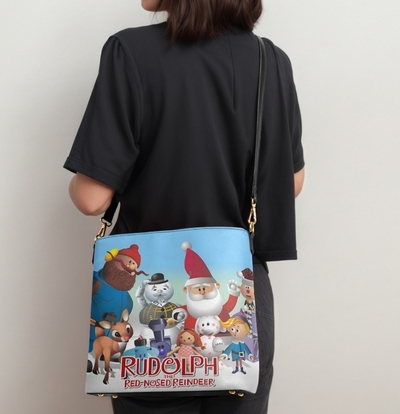 Misfit Toys and Santa Faux Leather Bucket Bag | Unique Holiday Accessory | Nostalgic | Free Ship