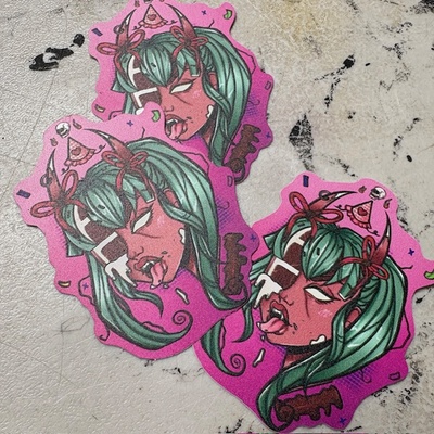 Velvet Meat Cake Sticker