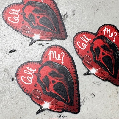 Call me ghostface sticker