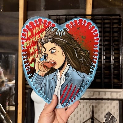 I'm your boyfriend now, nancy! woodcut (all sizes)