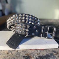 3-row standard British studs belt - Thumbnail 2