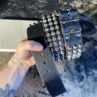 3-row standard British studs belt - Thumbnail 3