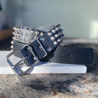 3-row standard British studs belt - Thumbnail 5