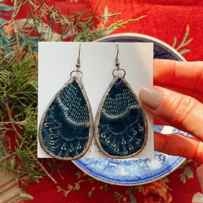 “woven together” earrings no.07