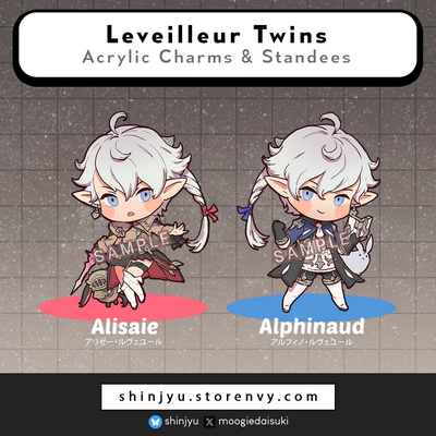 Leveilleur twins acrylic charm & standee