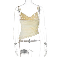 Fashionable and sexy V-neck lace camisole top - Thumbnail 4