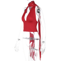 Sexy scarf-style backless camisole low-cut top - Thumbnail 1