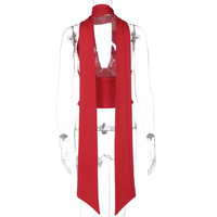 Sexy scarf-style backless camisole low-cut top - Thumbnail 5