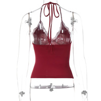 Fashionable and sexy lace-trimmed backless strapless bra - Thumbnail 4