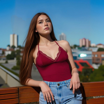 Fashionable and sexy lace-trimmed backless strapless bra