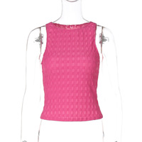 Fashionable street style plaid knitted vest - Thumbnail 3