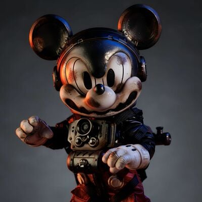  action figure by weartdoing "wasteland: space mouse red"   - Thumbnail 5