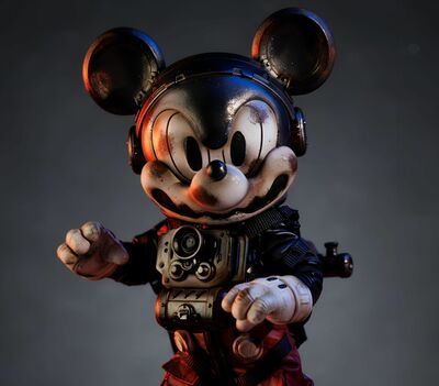  Action Figure by Weartdoing "Wasteland: Space Mouse Red"  