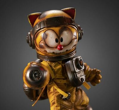  Action Figure by Weartdoing "Wasteland: Space Fighter Yellow" 