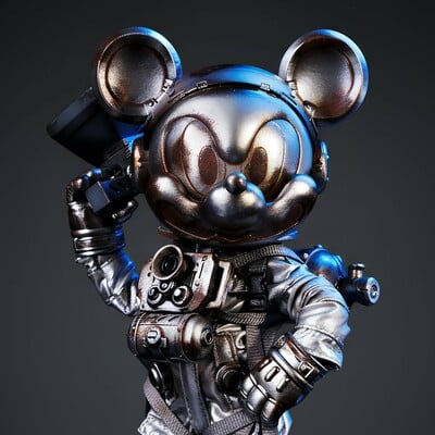  action figure by weartdoing "wasteland: space mouse silver"  - Thumbnail 5