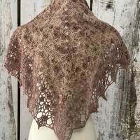 Ghost Ranch Shawlette #4, Desert Rose - Thumbnail 2