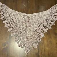 Ghost Ranch Shawlette #4, Desert Rose - Thumbnail 3