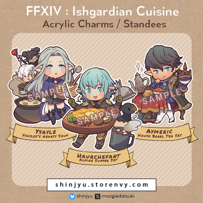 Ishgardian cuisine acrylic charm & standee