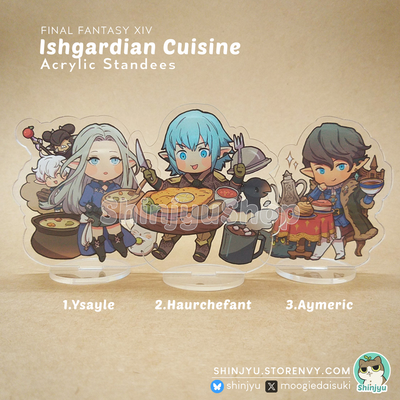 Ishgardian cuisine acrylic charm & standee