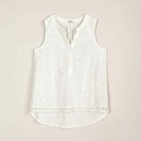Lace-Front Sleeveless Top - FINAL SALE - Thumbnail 4