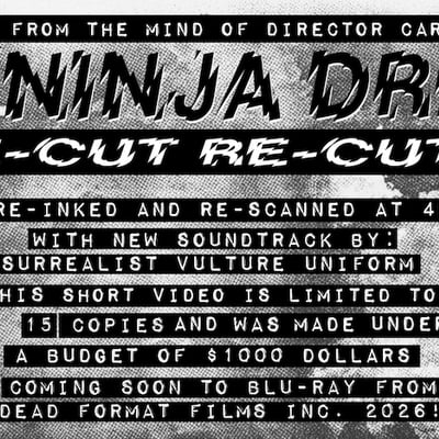 Carl j. sukenick's: ninja dream re-cut 2025 vhs & usb
